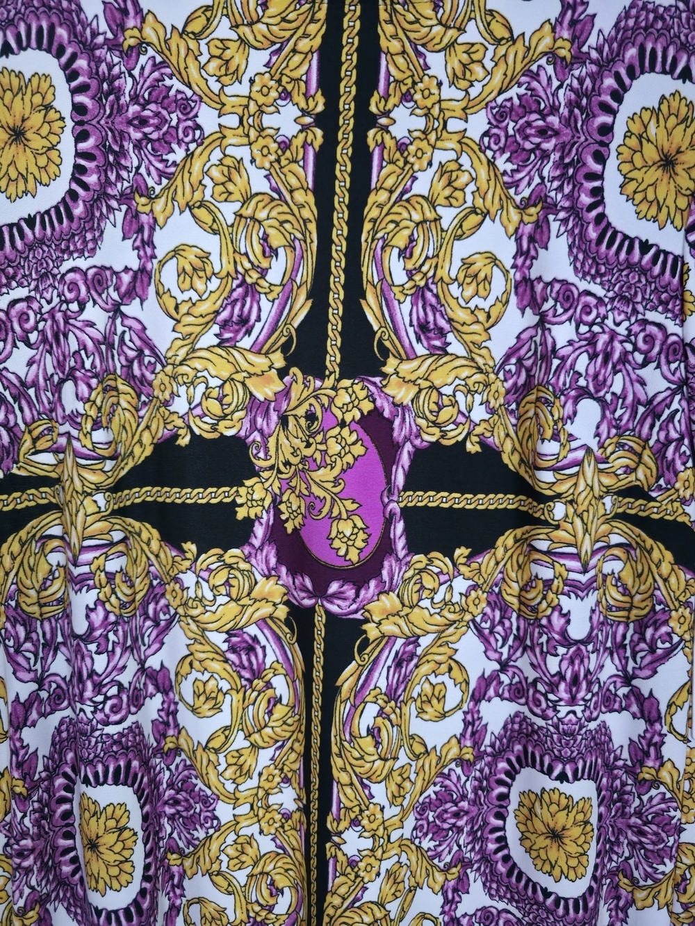 Laundry By Design XL Luxury Baroque Print Dress Stretch Elegant NWT - Picture 7 of 11
